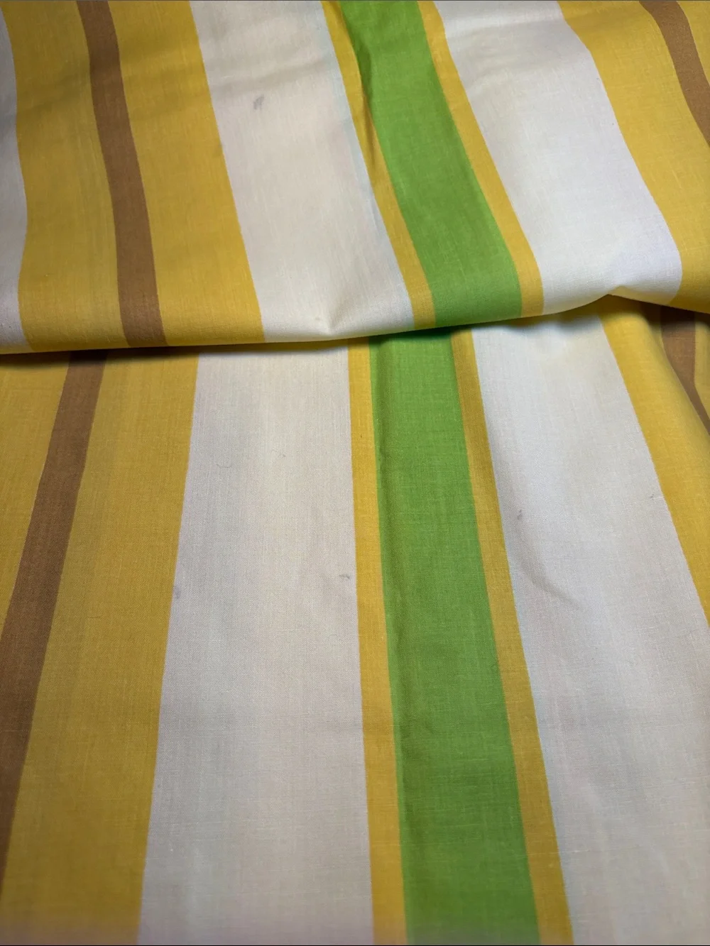 Perma-Prest Vintage 70’s Yellow, gold and Green Striped FF spots.